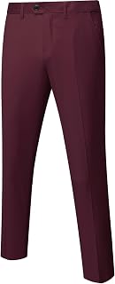 YND Men's Business Suit Pants Slim Fit Flex Flat Front Pant