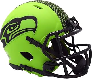 Unsigned S.e.a.t.t.l.e Seahawks Rave Green Speed Mini Helmet Stock #238327
