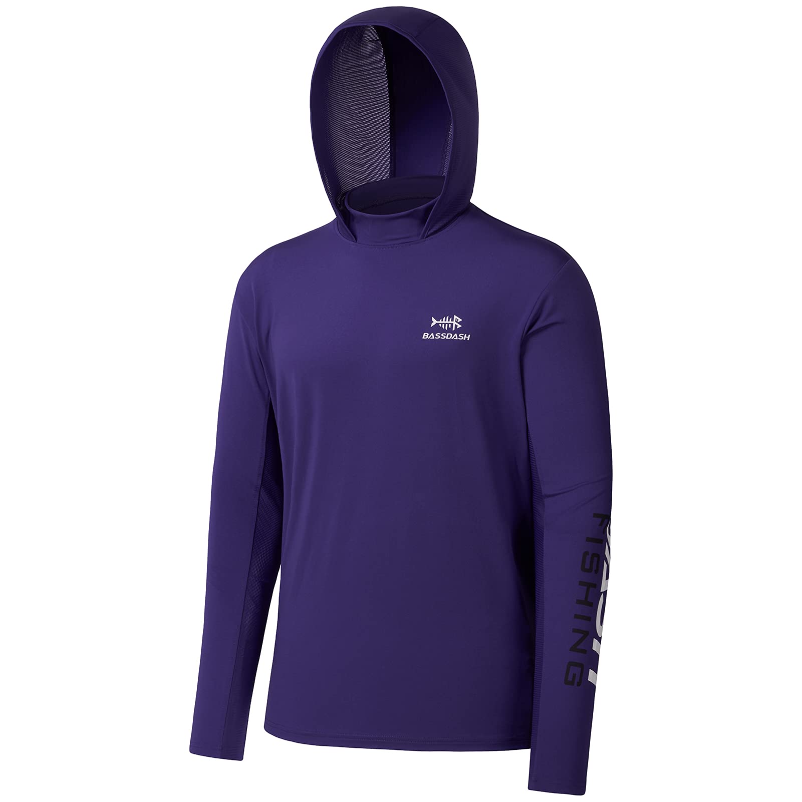 Bassdash UPF 50+ Men’s UV Sun Protection Long Sleeve Performance Fishing Hoodie 