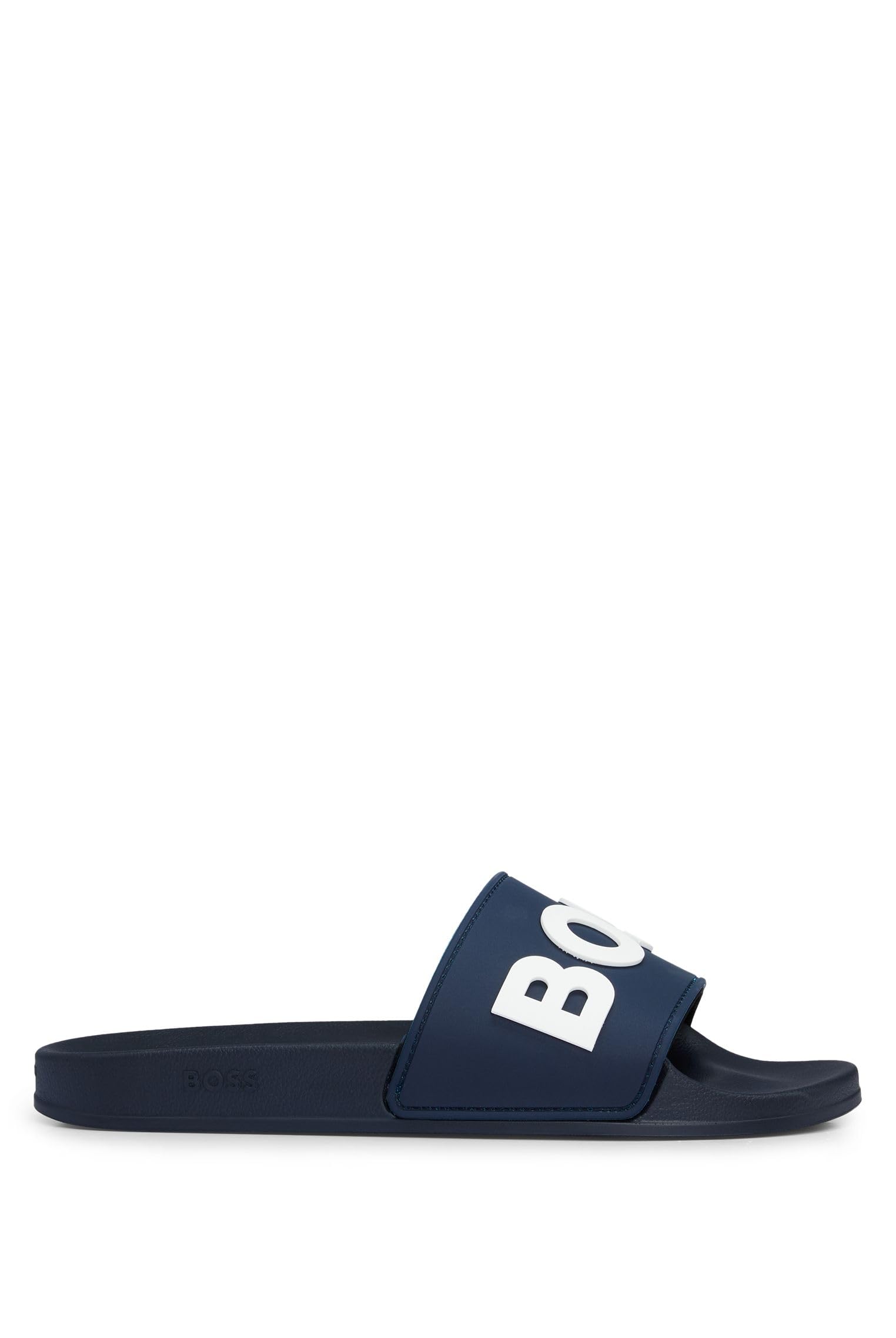 BOSS Men's Kirk Slid Mules Made in Italy with Embossed Logo