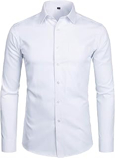 ZEROYAA Men's Modern/Fitted Button Down Shirt (Pack of 1)
