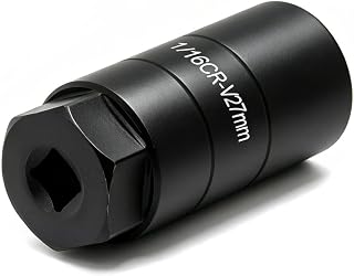 A ABIGAIL Oil Pressure Switch Socket, 1 1/16'' x up to 2-5/8'', Fits 3/8'' Drive or 1 1/8'' Hex, High Performance Chrome Molybdenum, Black Oxide Finish, Model A7646F