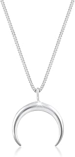 Elli Necklace Women Crescent Moon Pendant Trend in 925 Sterling Silver