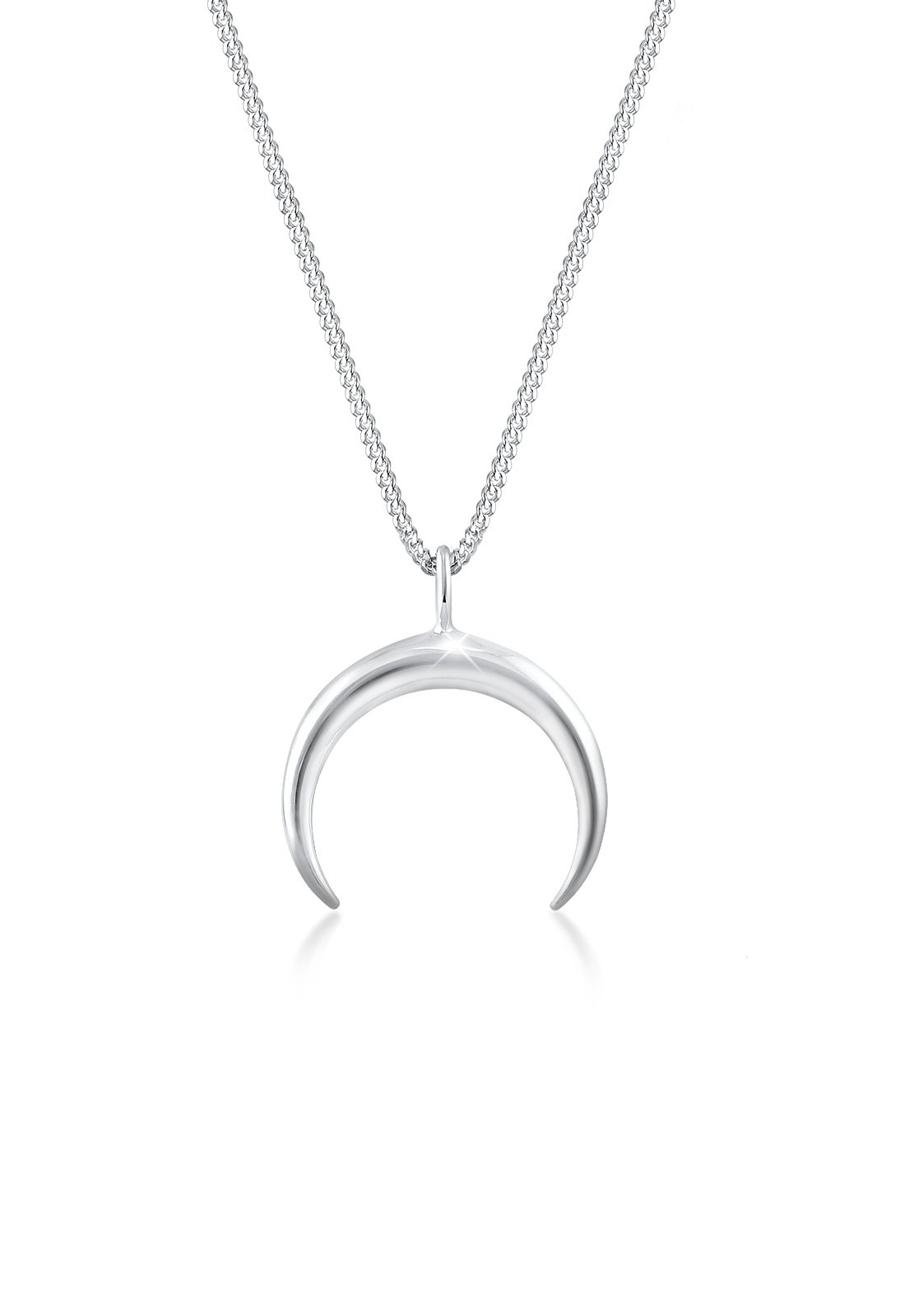 Elli Necklace Women Crescent Moon Pendant Trend in 925 Sterling Silver