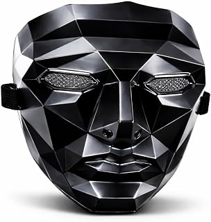 TK Gruppe Timo Klingler The Game Mask - + 1x carta da gioco per Halloween, Mardi Gras e Carnevale come costume per uomini e donne