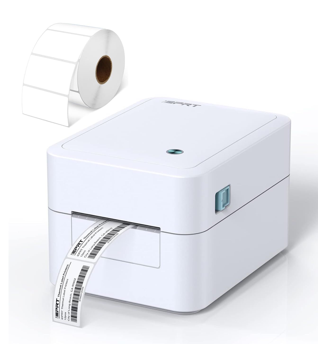 iDPRT SP320E Thermal Label Printer & 2.28” × 1.18” White Colors Thermal Labels (