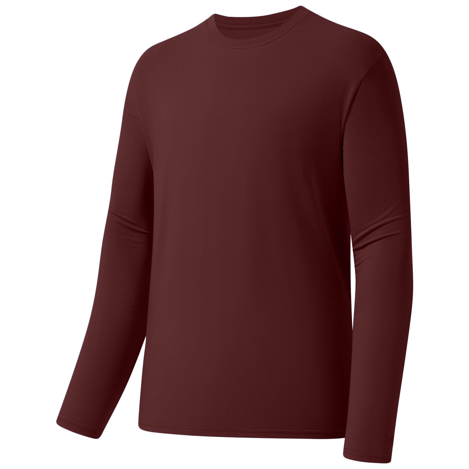 Bassdash Men's Ultra Soft Cotton Blend UPF 50+ Long Sleeve Fishing Shirt UV Sun 