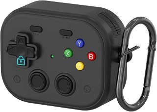 Case for AirPods Pro 2/1 XDcase Retro Game Console Design Earbuds Protective Case for AirPods Pro 2/1 (Black)