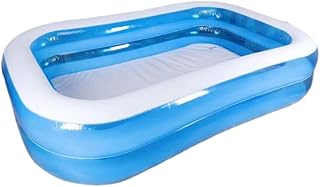 Inflatable Pool 78.7"X57.1"X15.7" Inflatable Family Rectangular Swimming Pool, Ensuring Safety and Durability for Kids Adults, Effortless Setup for in The Backyard Outdoor Garden Parties