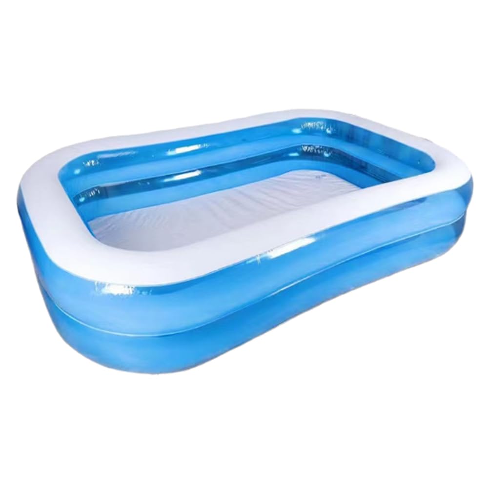 Inflatable Pool 78.7"X57.1"X15.7" Inflatable Family Rectangular Swimming Pool, E