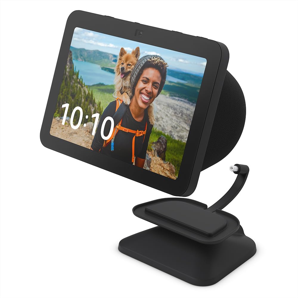 Echo Show 8 (3rd generation) Adjustable Stand with USB-C Charging Port | Charcoa