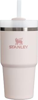 Stanley Quencher H2.0 Tumbler with Straw 20 oz | Flowstate 3-Position Lid | Cup Holder Compatible for Travel | Insulated Stainless Steel Cup | BPA-Free | Rose Quartz 2.0