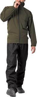MAC AS-6700 Rain Suit, Water Pressure Resistant 10,000mm H2O, Top and Bottom Set, Adjustable Hem, Hood Packable, Ventilation, Seam Taping, Lightweight, Waterproof, Breathable, Water Repellent, Casual
