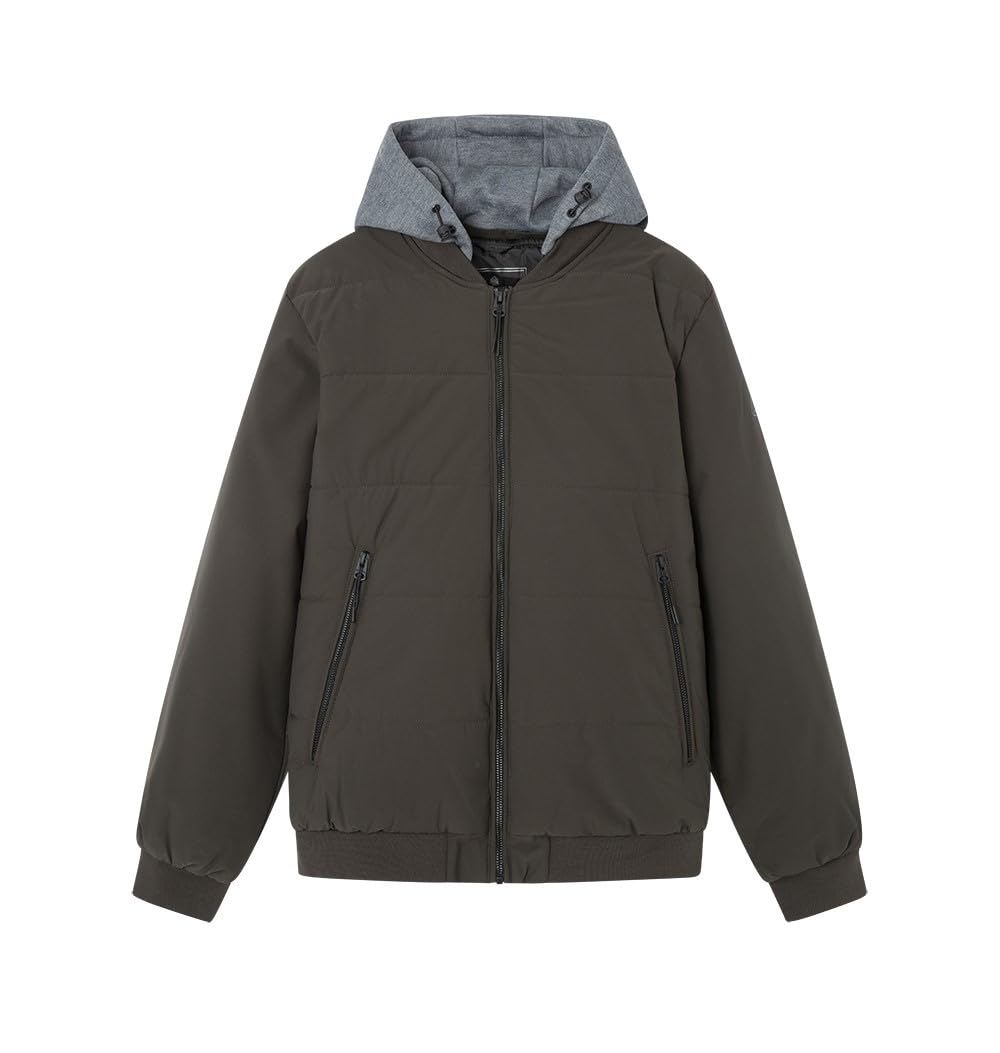 SPRINGFIELD Men's Bomber Bomber Jacket Padded Detachable Hood (Pack of 1)