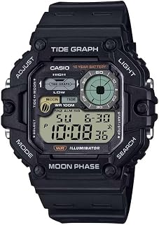 Casio TIMELESS COLLECTION Men WS-1700H-1AVEF Montre digitale pour hommes Indicateur de la phase de la lune
