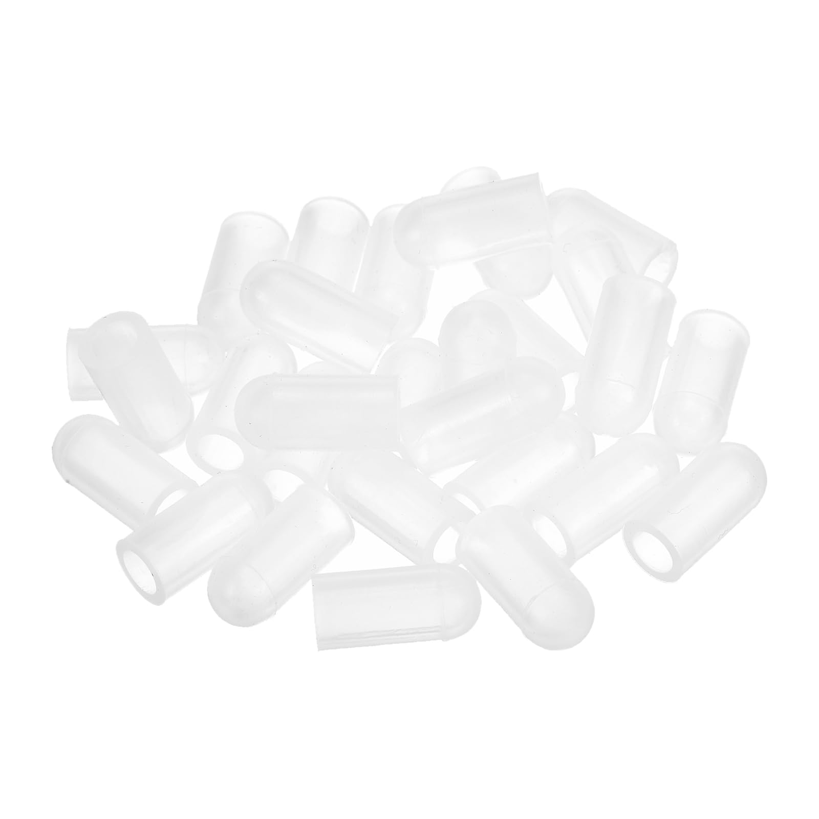 uxcell Lot de 28 embouts en silicone, 5,5 mm ID 13 mm de hauteur, ronds en caout