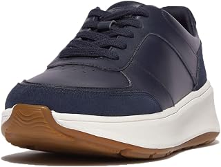 Fitflop F-Mode Leather/Suede Flatform Sneakers, Women's Sneakers