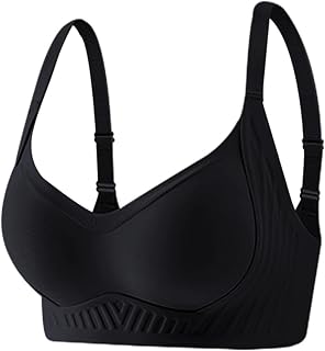Women's Non-Wired Push Up Bra Stretch Breathable Wirefree High Support Bra