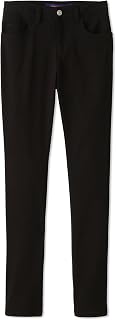 French Toast Super Stretch Skinny Uniform Pants With Pockets, Women's Blue