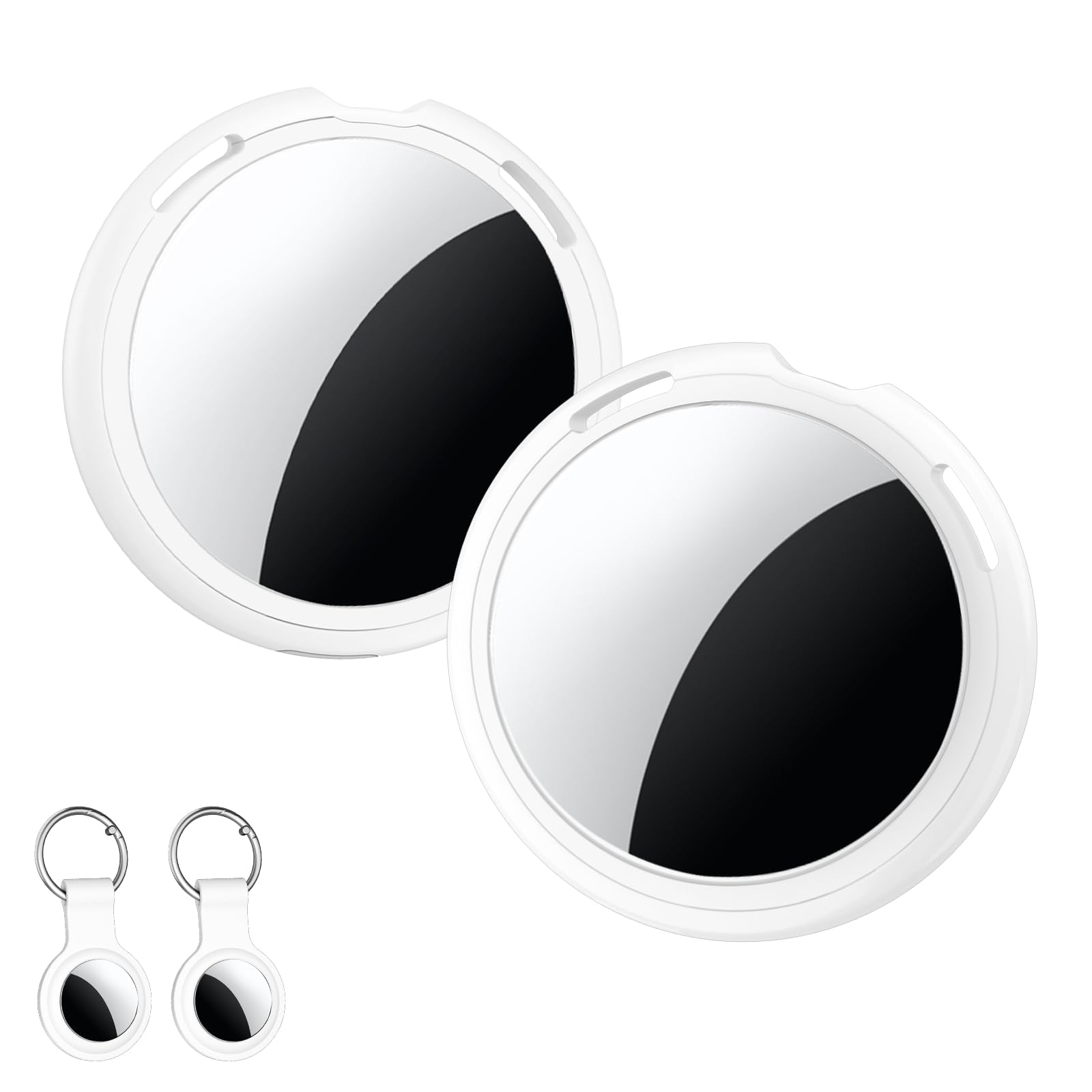 2 Pack Tracker Tags Finder Apple Find My MFi Certified Waterproof iOS Only | Blu