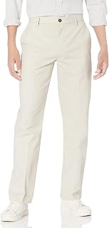 Amazon Essentials Men's Classic-Fit Wrinkle-Resistant Flat-Front Chino Trouser