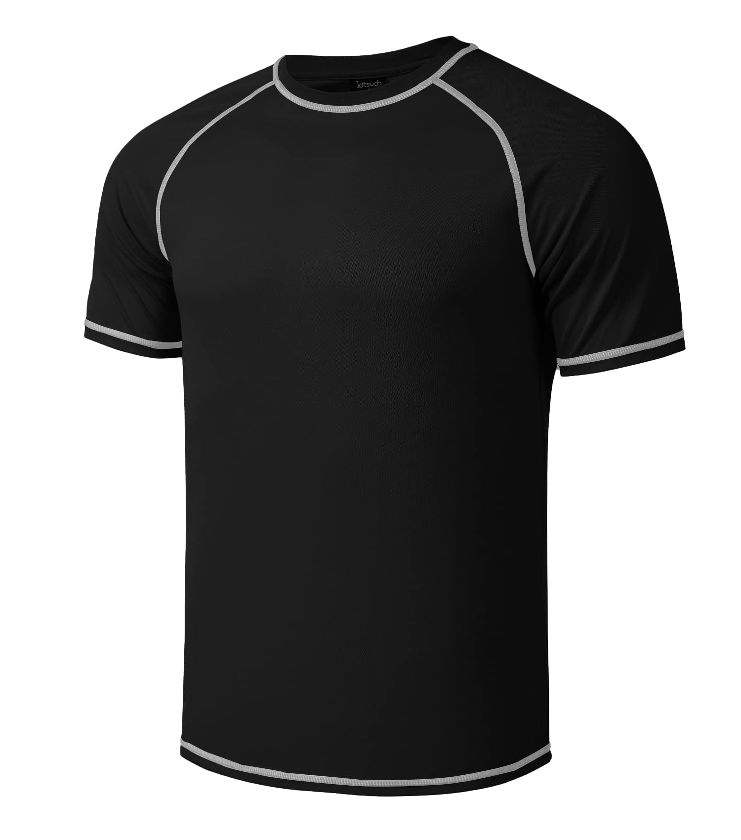 Idtswch Mens Big and Tall Swim Shirt Sun Protection UPF 50+ Rash Gard Quick Dry 