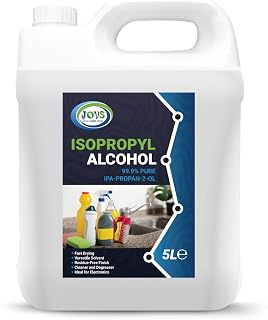 Isopropyl Alcohol 99.9% Pure | Lab Grade IPA | Isopropanol 5L | Rubbing Alcohol for Cleaning and Degreasing | Solvent for Electronics, Windows, Glass, Appliances, and More