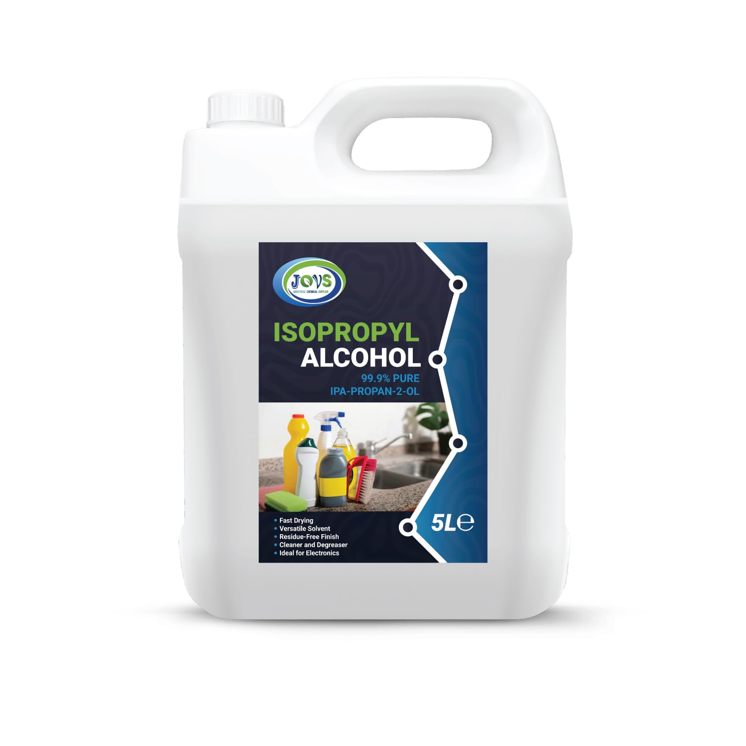 Isopropyl Alcohol 99.9% Pure | Lab Grade IPA | Isopropanol 5L | Rubbing Alcohol 