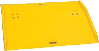 Eagle 1797 Lightweight Fixed Poly Dockplate | 36" Length x 48" Width x 5" Height, Yellow, for Hand Trucks