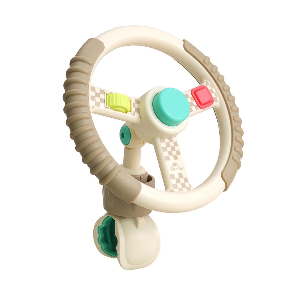 Itzy Ritzy Bitzy Driver Stroller Toy, Steering Wheel Toy with Fidget Play | Keep