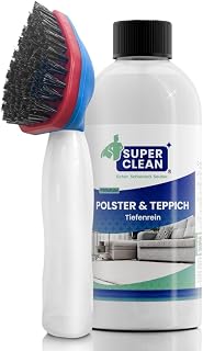 SUPER CLEAN Upholstery and Carpet Cleaner 500ml + Brush