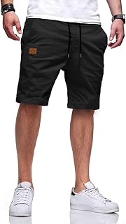 Tansozer Men's Summer Casual Shorts with Pockets
