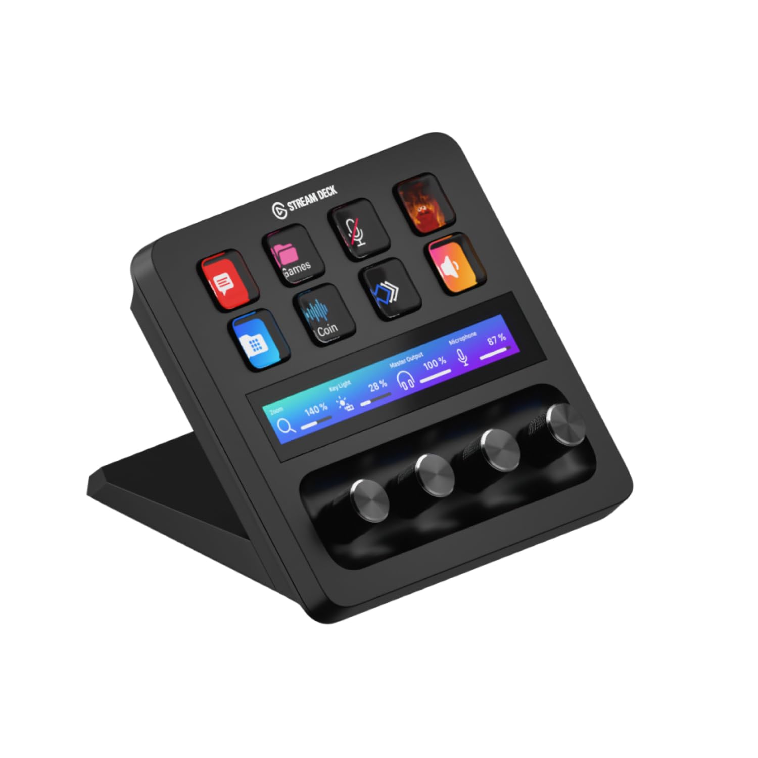 Elgato Stream Deck +, Audio Mixer and Studio Controller | LCD keys, dials and to