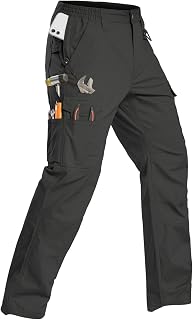 CARWORNIC Men's Flex Ripstop Tactical Cargo Pants Construction Work Pants