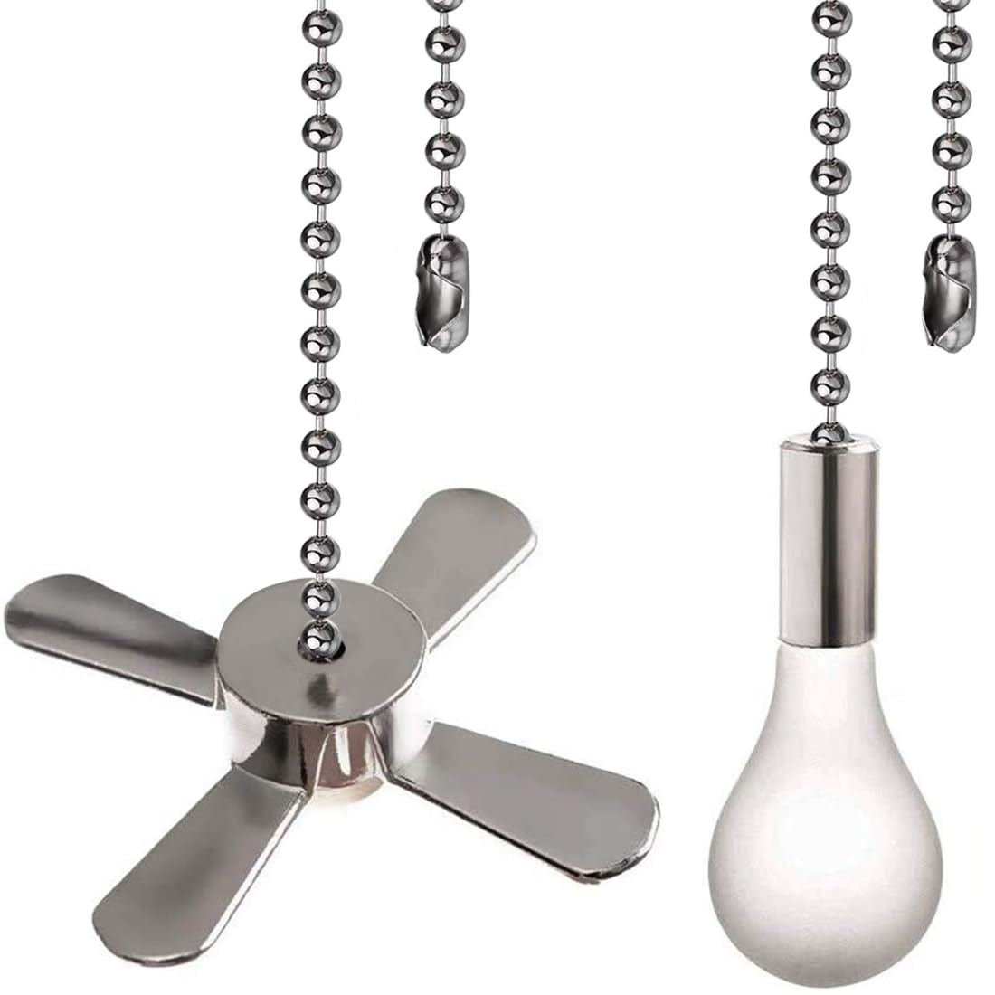 Akahttbn Ceiling Fan Pull Chain Ornaments Extension Chains with Decorative Light