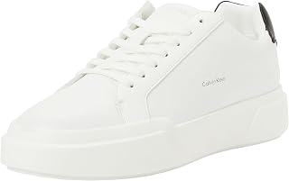 Calvin Klein Women's Sneakers with Moulded Sole Chunky Laceup in Leather
