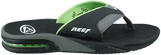 Reef Fanning Black/Grey/Gree, Infradito Uomo