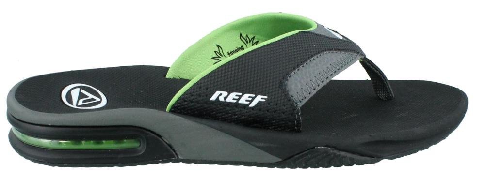 Reef Fanning Black/Grey/Gree, Infradito Uomo
