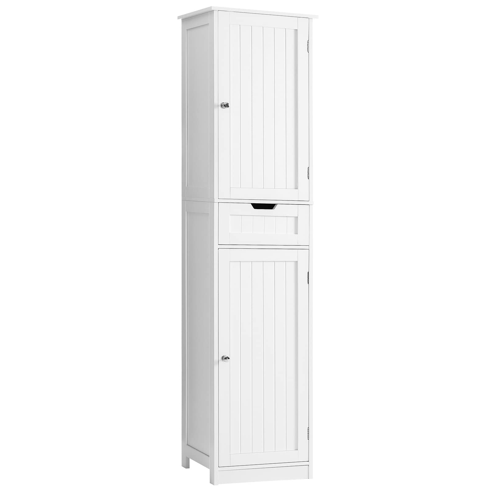 Iwell 66.9" Tall Bathroom Storage Cabinet with 2 Doors & 1 Drawer, Narrow Storag