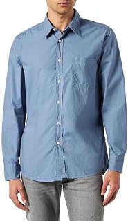 BOSS Mens Relegant 6 Regular-fit Shirt in Organic-Cotton poplin