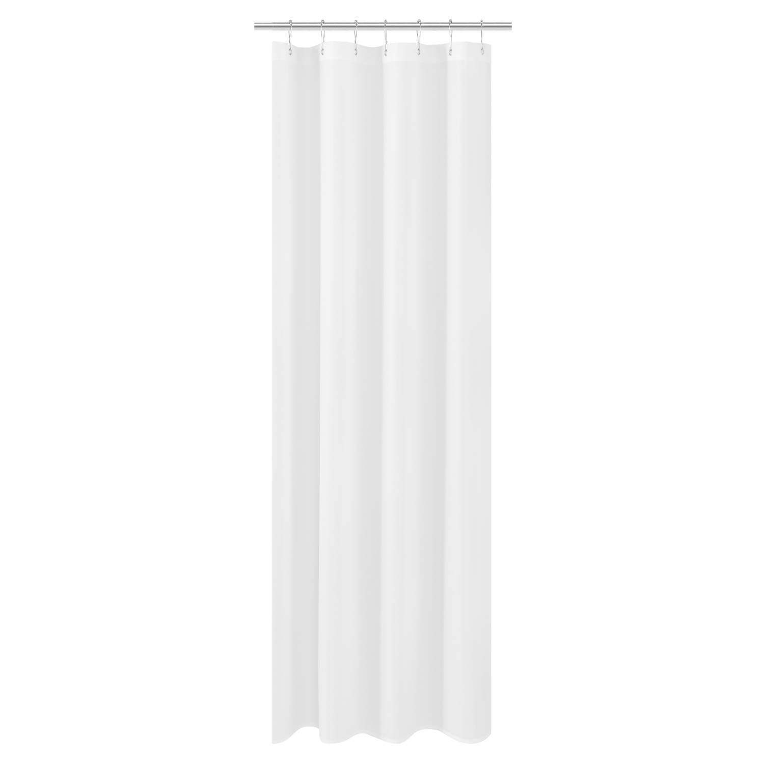 N&Y HOME Extra Long Fabric Shower Curtain 36" x 84", Hotel Quality, Washable, Wa