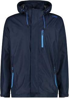 CMP Men's Jacket with Hood Zip and Breathable Rain Jacket