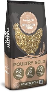 Copdock Mill Poultry Gold Chicken Feed 20kg | Highly Nutritious Premium Food, Contains Layers Pellets, Grit & Oyster Shells, For Chickens, High in Calcium