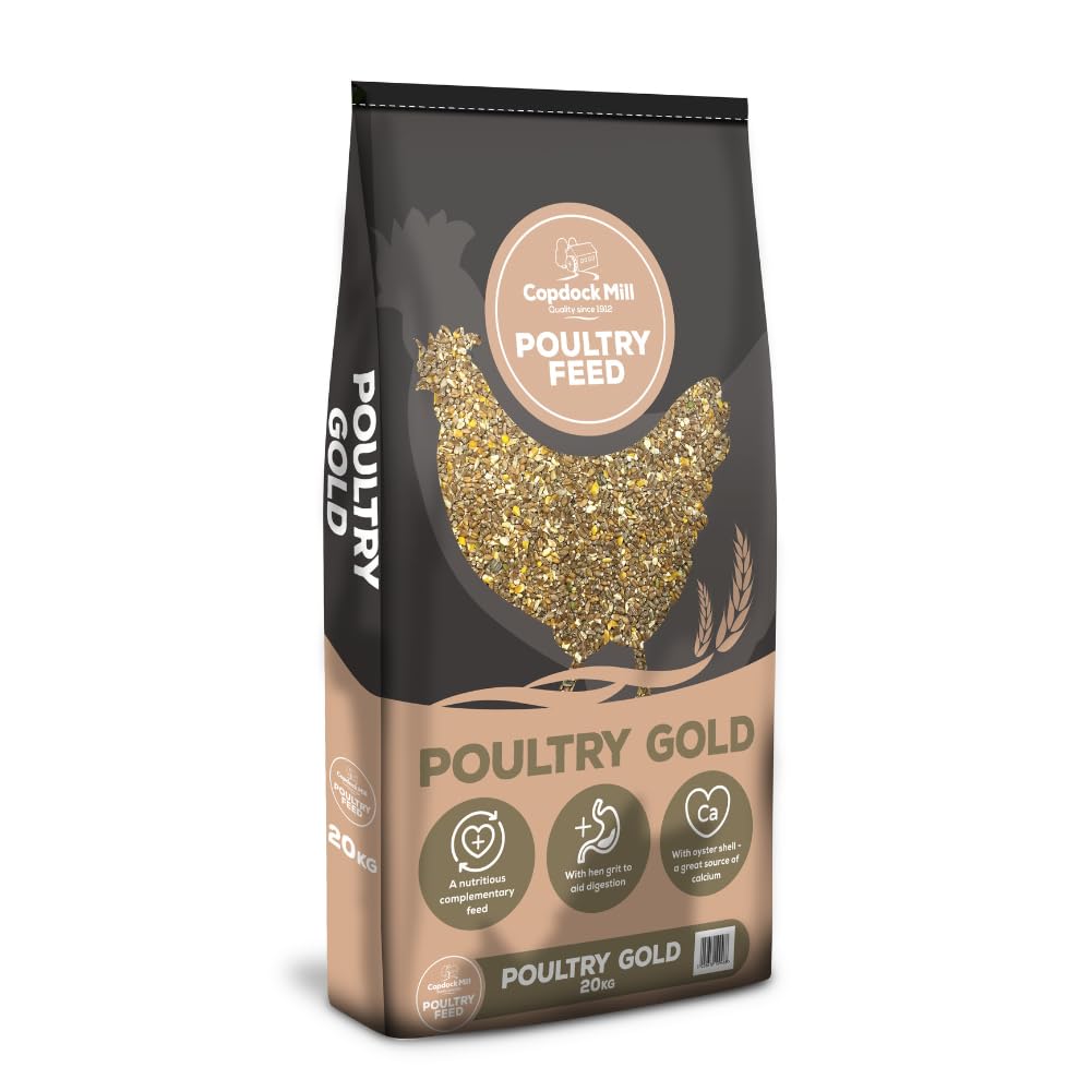 Copdock Mill Poultry Gold Chicken Feed 20kg | Highly Nutritious Premium Food, Co