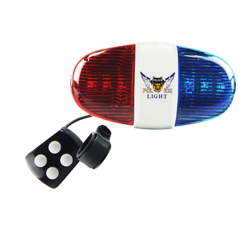 Kids Bike Police Sound Light - Oumers Electronic Horn Bike LED Light, Christmas 