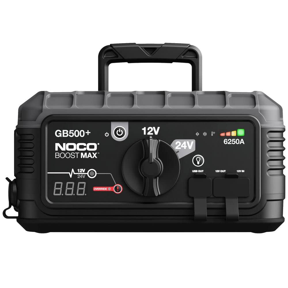 NOCO Boost GB500 6250A UltraSafe Jump Starter, 12V/24V Battery Booster | Spark-P