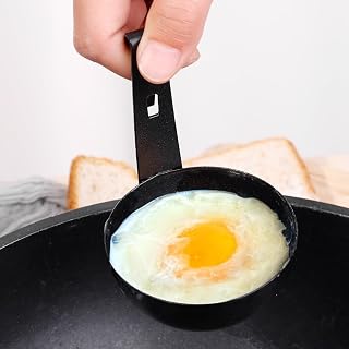 Non-Stick Egg Poachers Stainless Steel Eggs Boiler Mold with Hanging Hooks Portable Cooking Tool