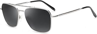 Jim Halo Retro Square Sunglasses Premium Glass Lens Men Women