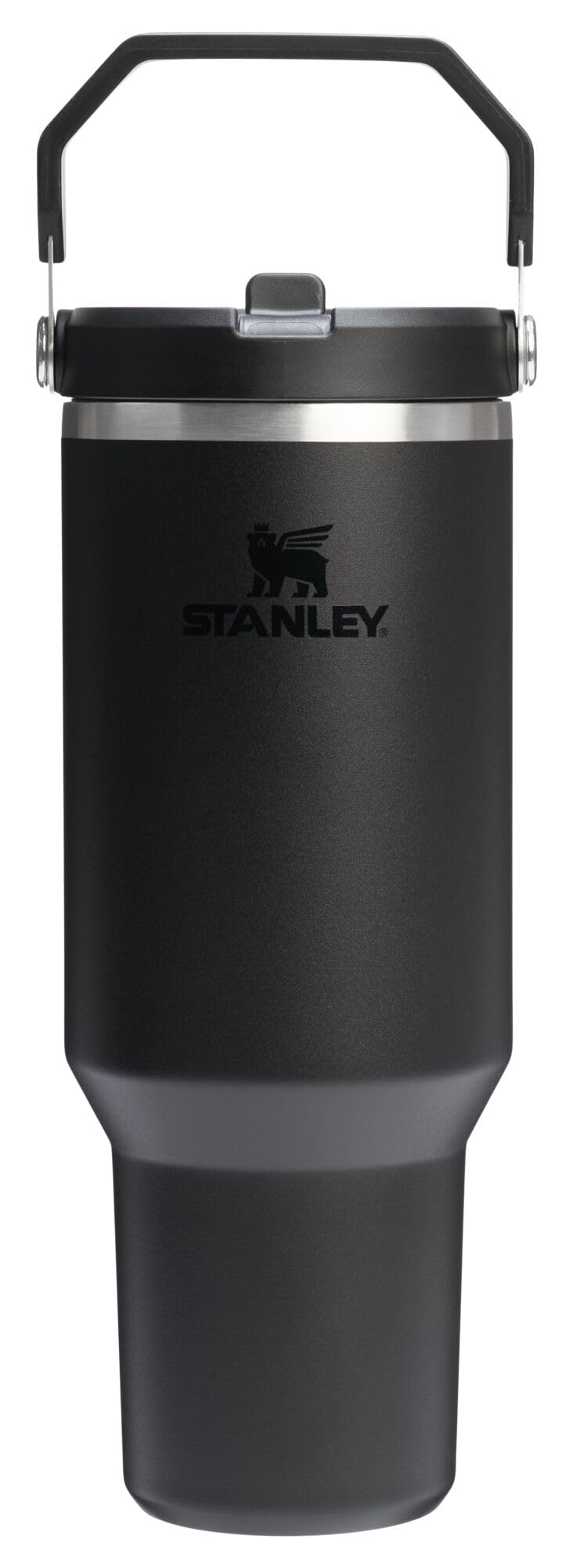 STANLEY IceFlow 2.0 Flip Straw Tumbler, 40 oz, Black 2.0 | Easy Carry Handle | T