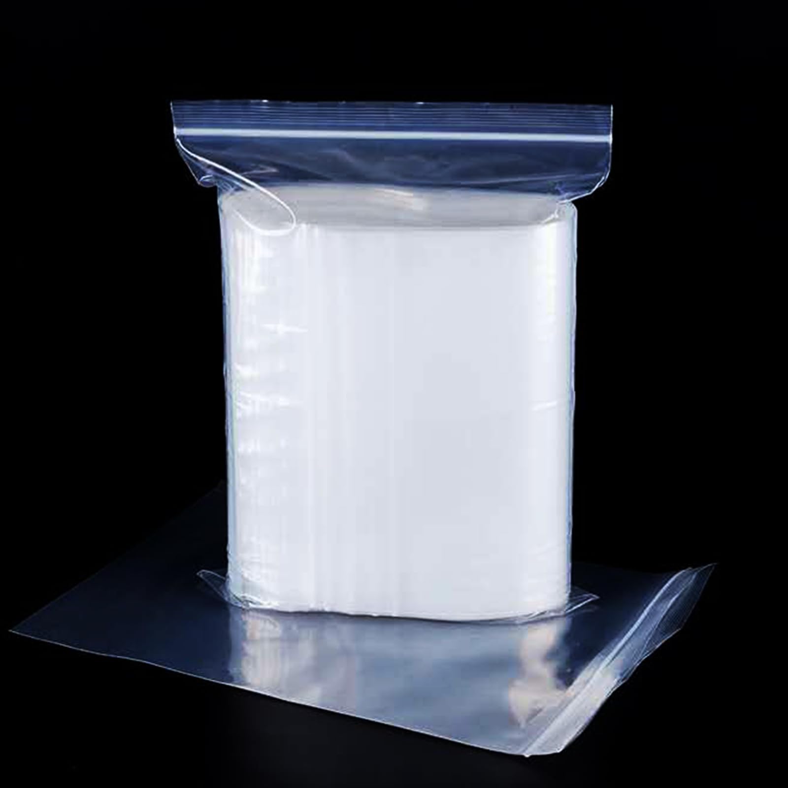 100 Pieces Small Resealable Clear Plastic Storage Bags with Zipper for Jewelry C